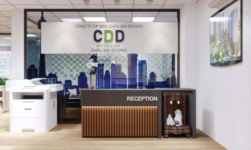 Thiết kế nội thất văn phòng bất động sản CDD - HƯNG MỘC PHÁT